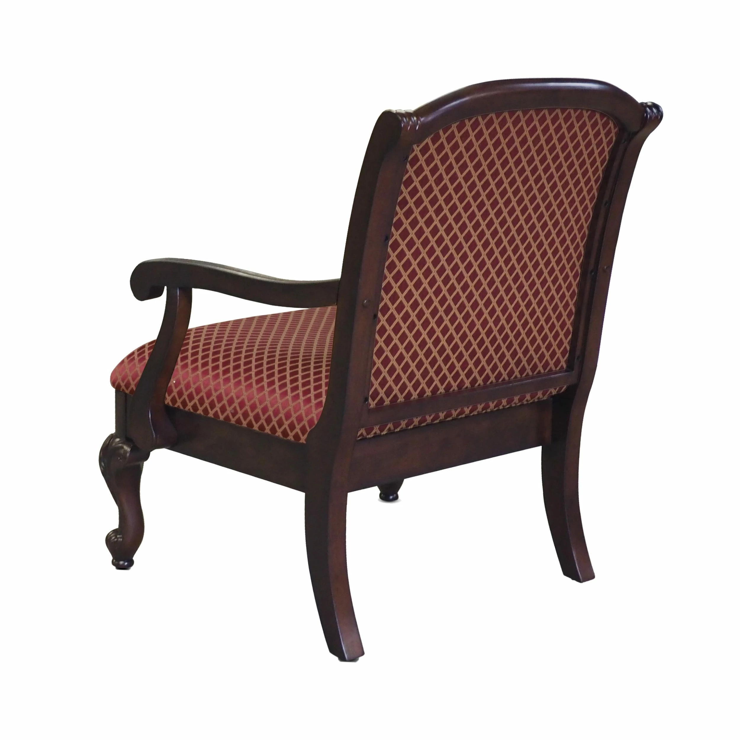 Deals ๐ Gracewood Hollow Hesse Carved Red Accent Chair ๐ - Image 4