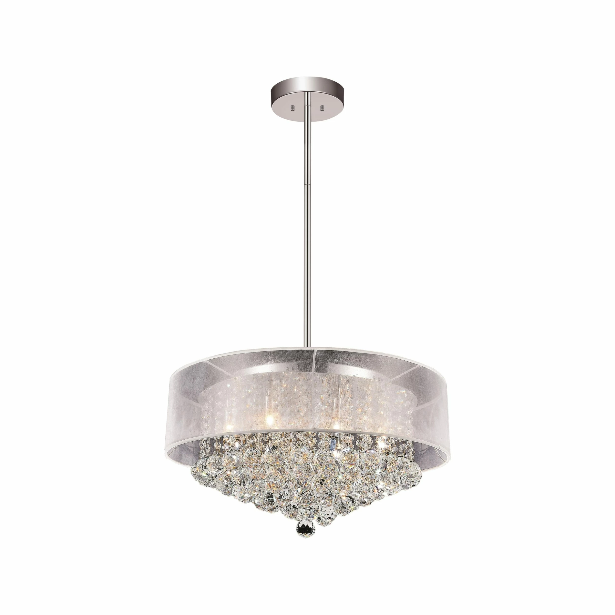 Cheapest ๐ Gracewood Hollow Mare 12-light Drum Crystal Chandelier With Chrome Finish ๐