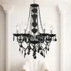 Discount ✔️ Gracewood Hollow Morazzo 6-light Black Crystal Chandelier With Chrome Finish ⭐