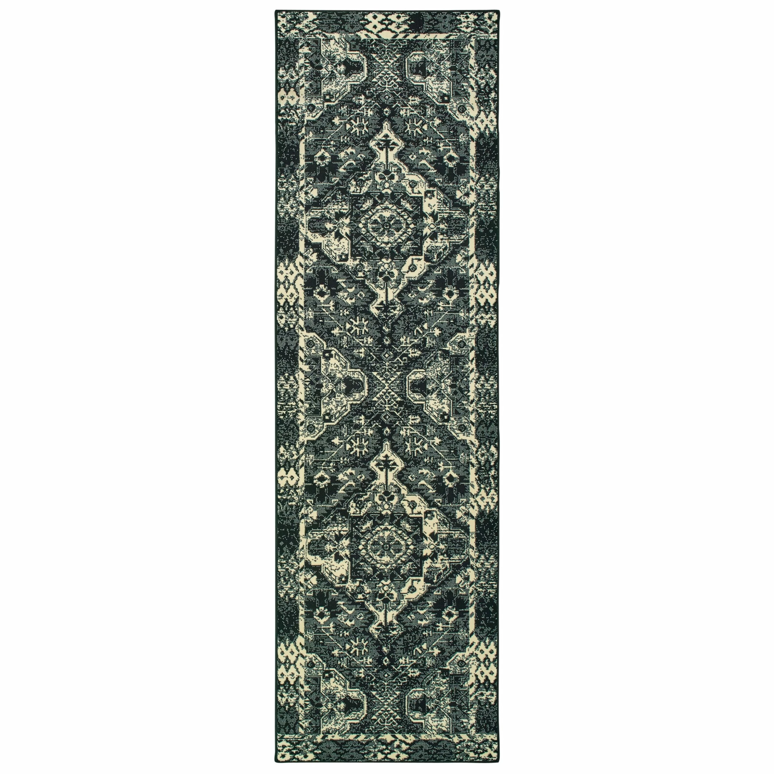 Hot Sale โจ Gracewood Hollow Moss Medallion Black/ Ivory Micro Fiber Rug Black/cream ๐ 11 Hot Sale โจ Gracewood Hollow Moss Medallion Black/ Ivory Micro Fiber Rug Black/cream ๐ - Image 9