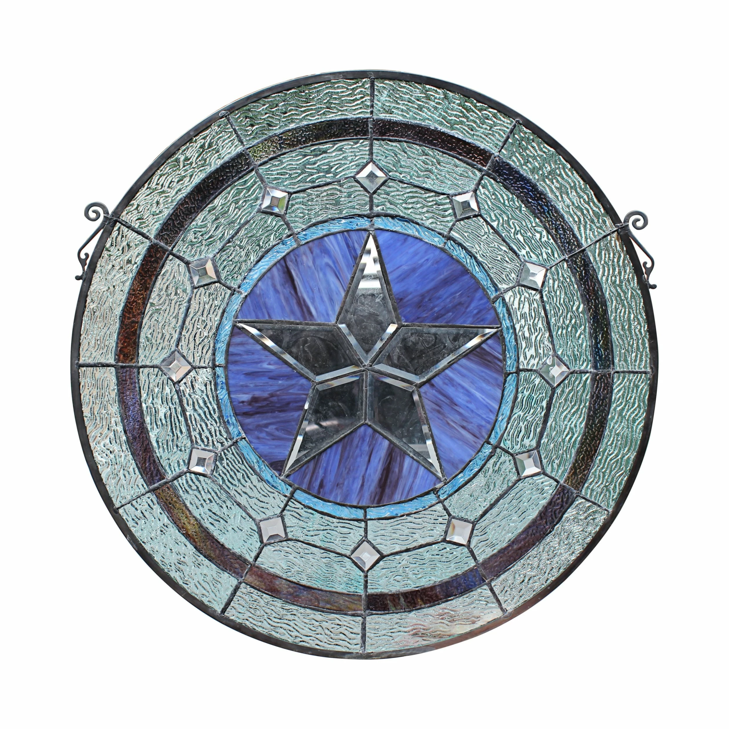 Budget 🎉 Gracewood Hollow Mujila Tiffany-style Round Window Panel Suncatcher 🎁 4 Budget 🎉 Gracewood Hollow Mujila Tiffany-style Round Window Panel Suncatcher 🎁 - Image 2