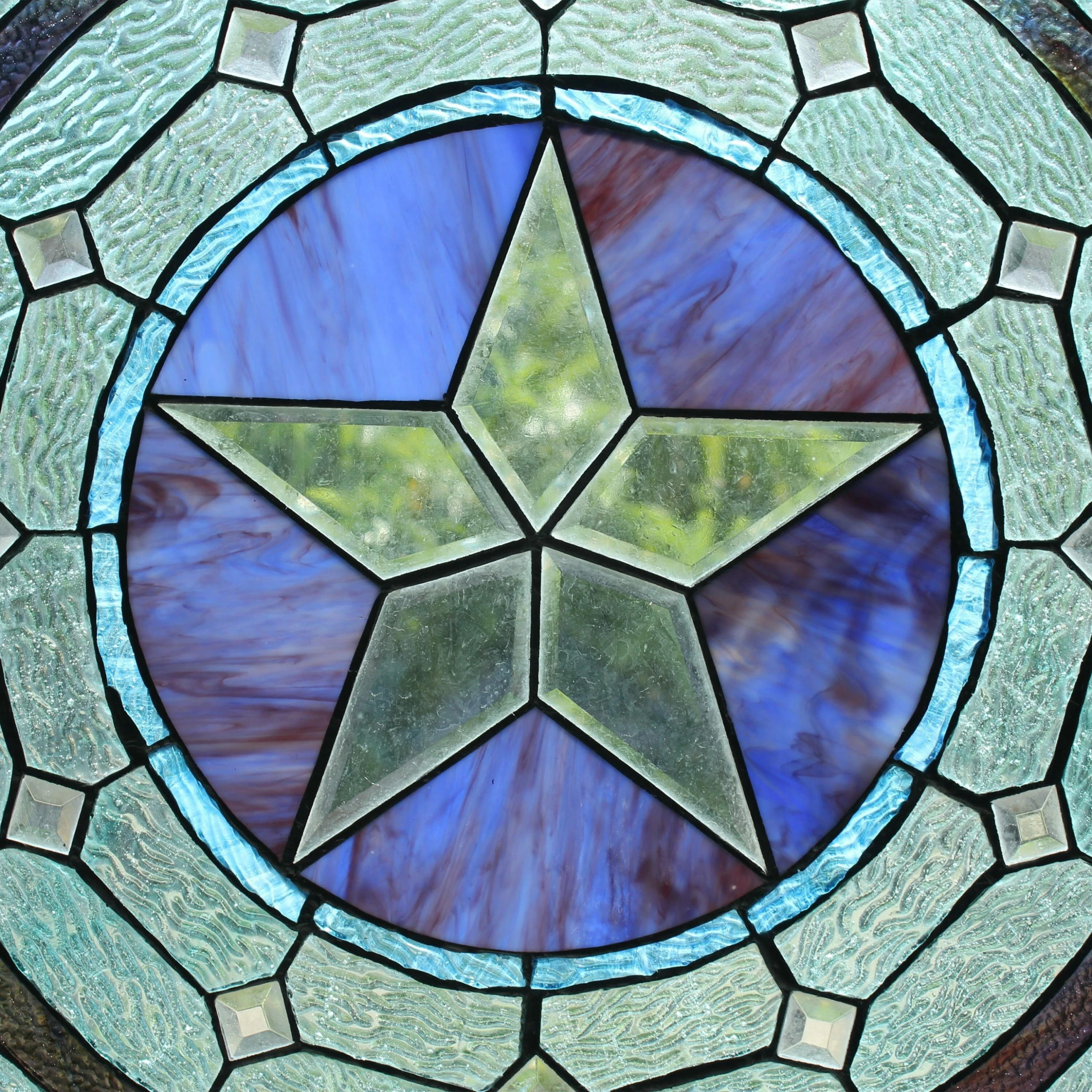 Budget 🎉 Gracewood Hollow Mujila Tiffany-style Round Window Panel Suncatcher 🎁 5 Budget 🎉 Gracewood Hollow Mujila Tiffany-style Round Window Panel Suncatcher 🎁 - Image 3