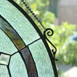 Budget 🎉 Gracewood Hollow Mujila Tiffany-style Round Window Panel Suncatcher 🎁 11 Budget 🎉 Gracewood Hollow Mujila Tiffany-style Round Window Panel Suncatcher 🎁 -Gracewood Hollow shop Gracewood Hollow Mujila Tiffany style Round Window Panel Suncatcher 3
