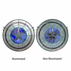 Budget 🎉 Gracewood Hollow Mujila Tiffany-style Round Window Panel Suncatcher 🎁 12 Budget 🎉 Gracewood Hollow Mujila Tiffany-style Round Window Panel Suncatcher 🎁 -Gracewood Hollow shop Gracewood Hollow Mujila Tiffany style Round Window Panel Suncatcher 4
