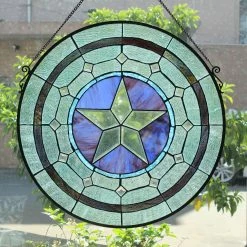 Budget 🎉 Gracewood Hollow Mujila Tiffany-style Round Window Panel Suncatcher 🎁 13 Budget 🎉 Gracewood Hollow Mujila Tiffany-style Round Window Panel Suncatcher 🎁 -Gracewood Hollow shop Gracewood Hollow Mujila Tiffany style Round Window Panel Suncatcher 5