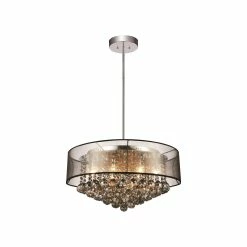 Best reviews of ๐ Gracewood Hollow Nikiema 12-light Crystal Drum Chandelier With Chrome Finish โ