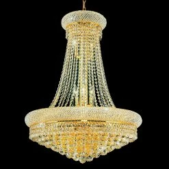 Hot Sale 😉 Gracewood Hollow Nivyabandi 17-light Goldtone Crystal Chandelier 😀