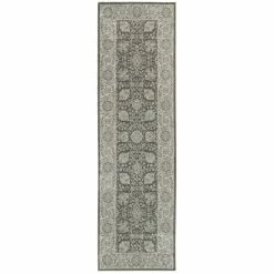 Budget 🔥 Gracewood Hollow Occom Border Floral Panel Area Rug 🌟 -Gracewood Hollow shop Gracewood Hollow Occom Border Floral Panel Brown Ivory Runner Rug 1