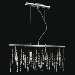 Cheapest 💯 Gracewood Hollow Penda 4-light Linear Crystal Chandelier ⌛