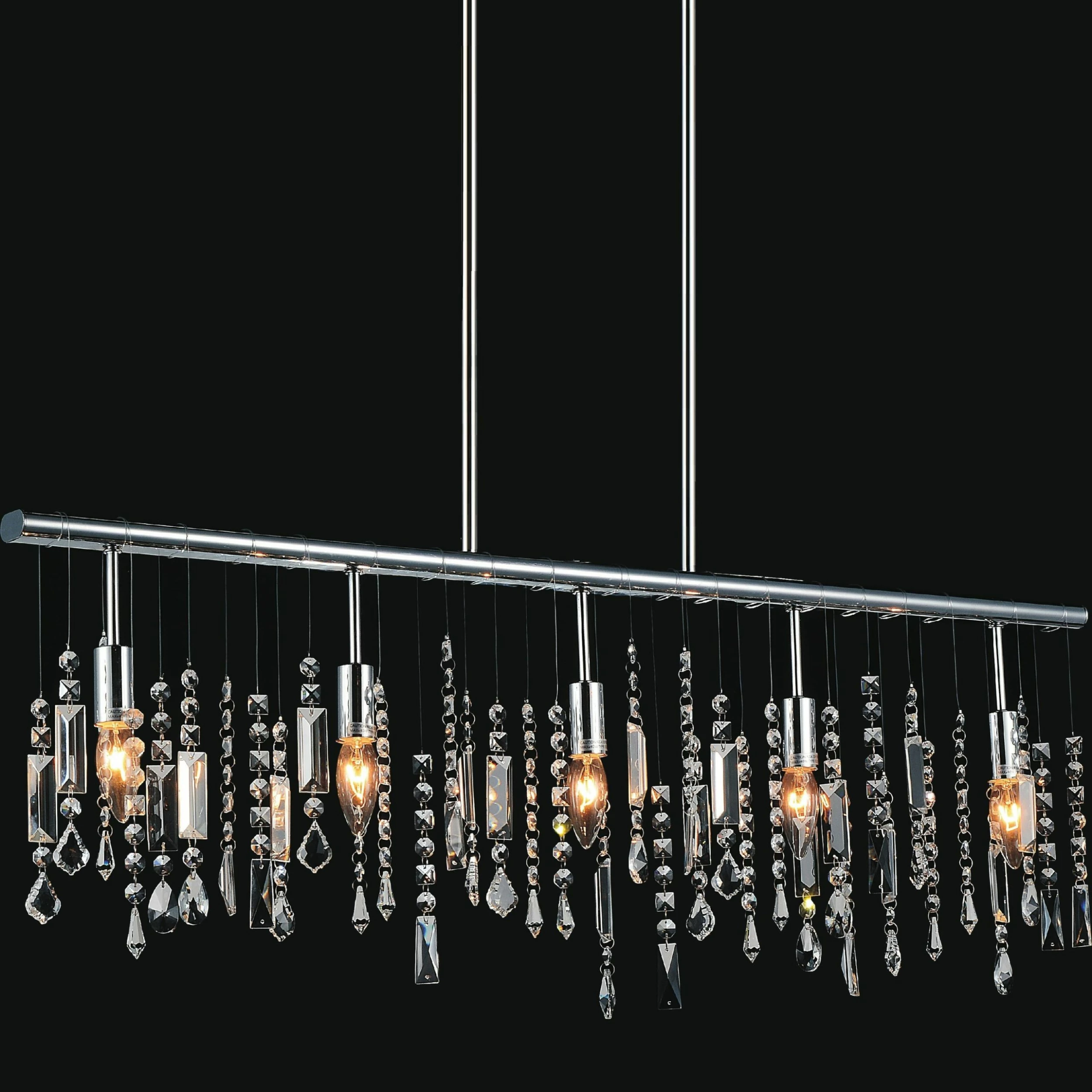 Brand new ๐ Gracewood Hollow Philombe 5-light Crystal Chandelier With Chrome Finish โ๏ธ