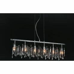 Deals 🧨 Gracewood Hollow Philombe 6-light Linear Crystal Chandelier 🧨