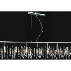 New 🎁 Gracewood Hollow Philombe 7-light Crystal Chandelier With Chrome Finish 🌟