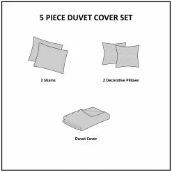 Best deal ๐ Gracewood Hollow Rio 5-piece Cotton Duvet Cover Set Blue ๐ 21 Best deal ๐ Gracewood Hollow Rio 5-piece Cotton Duvet Cover Set Blue ๐ -Gracewood Hollow shop Gracewood Hollow Rio 5 piece Cotton Duvet Cover Set 1