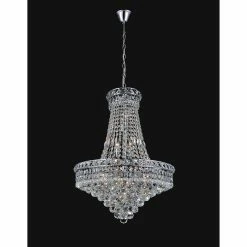 Cheap ⌛ Gracewood Hollow Some Chrome Finish 14-light Glass Bauble Chandelier 🎉