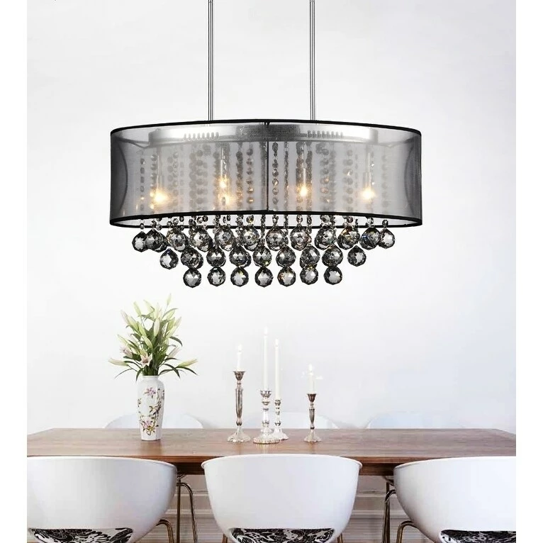 Budget π Gracewood Hollow Tatah 6-light Chrome Chandelier π 3 Budget π Gracewood Hollow Tatah 6-light Chrome Chandelier π