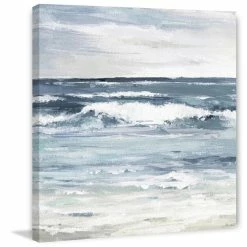 Best reviews of 😀 Gracewood Hollow White Waves Splash Painting Print On Wrapped Canvas 🤩
