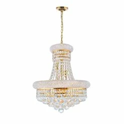 New ✔️ Gracewood Hollow Yavoucko 8-light Goldtone Crystal Chandelier 🛒