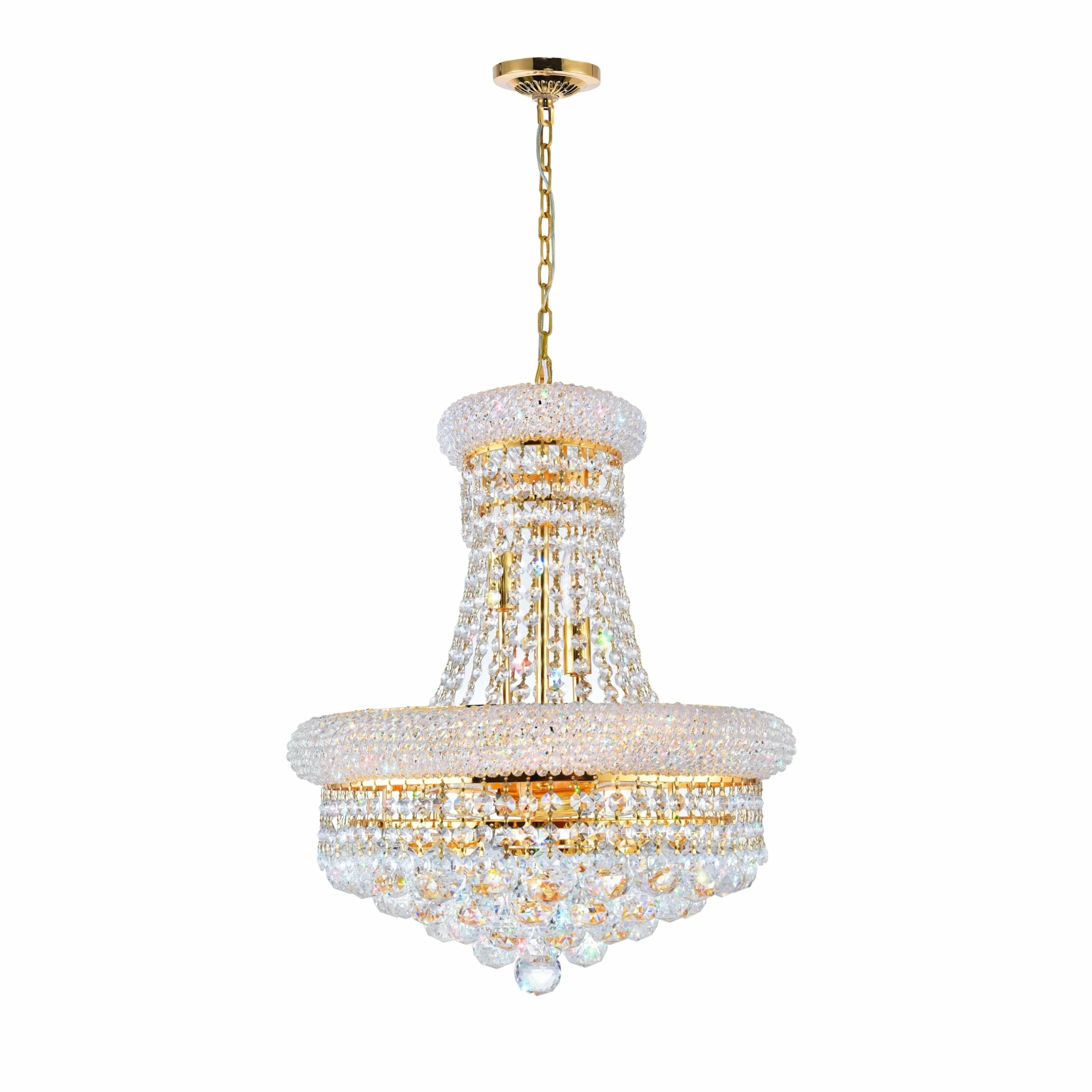 New ✔️ Gracewood Hollow Yavoucko 8-light Goldtone Crystal Chandelier 🛒