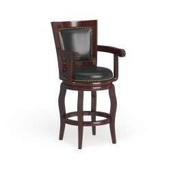 Cheap 🔔 Gracewood Hollow Zane 29-inch Memory Swivel Bar Stool Brown/cherry ❤️