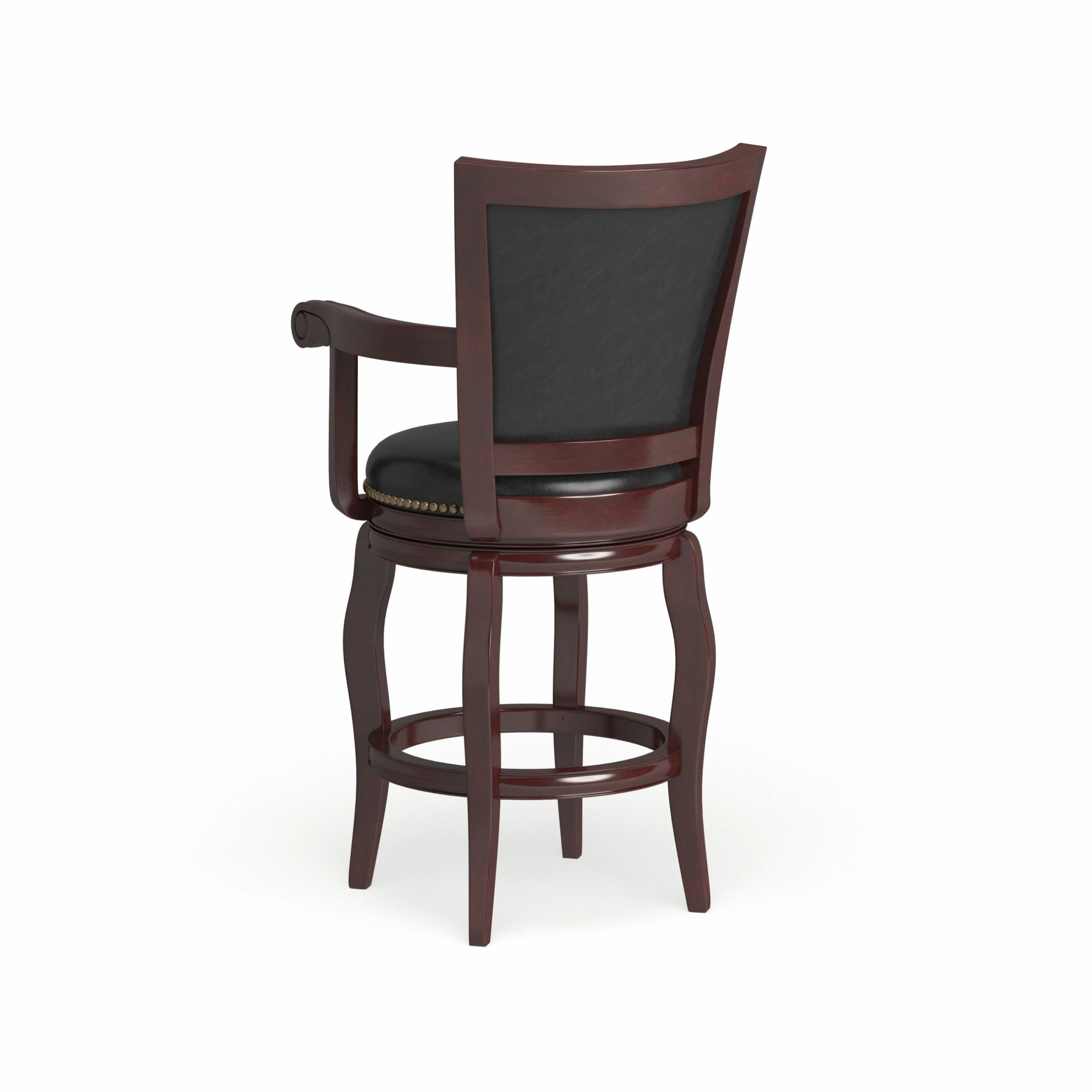 Cheap ๐ Gracewood Hollow Zane 29-inch Memory Swivel Bar Stool Brown/cherry โค๏ธ - Image 4