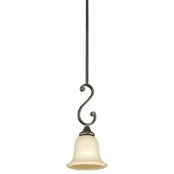 Hot Sale 😀 Gracewood Hollow Feraoun Collection 1-light Olde Bronze LED Mini Pendant 🔥