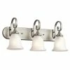 Cheap 😍 Gracewood Hollow Feraoun Collection 3-light Brushed Nickel LED Bath/Vanity Light 🌟