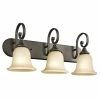 Budget 🤩 Gracewood Hollow Feraoun Collection 3-light Olde Bronze Bath/Vanity Light 🌟