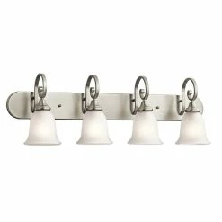 Discount ❤️ Gracewood Hollow Feraoun Collection 4-light Brushed Nickel Bath/Vanity Light 👍