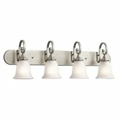 Buy 🛒 Gracewood Hollow Feraoun Collection 4-light Brushed Nickel LED Bath/Vanity Light ⌛