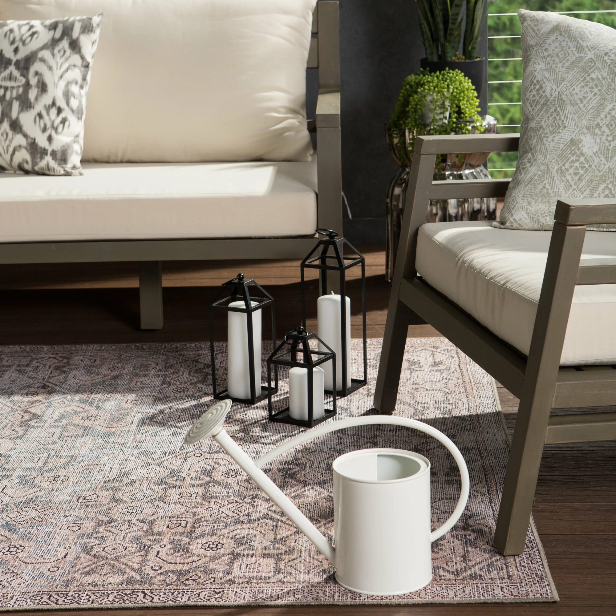 Budget ✨ Gracewood Hollow Dabydeen Indoor/Outdoor Trellis Peach And Blue Area Rug ✨ - Image 3