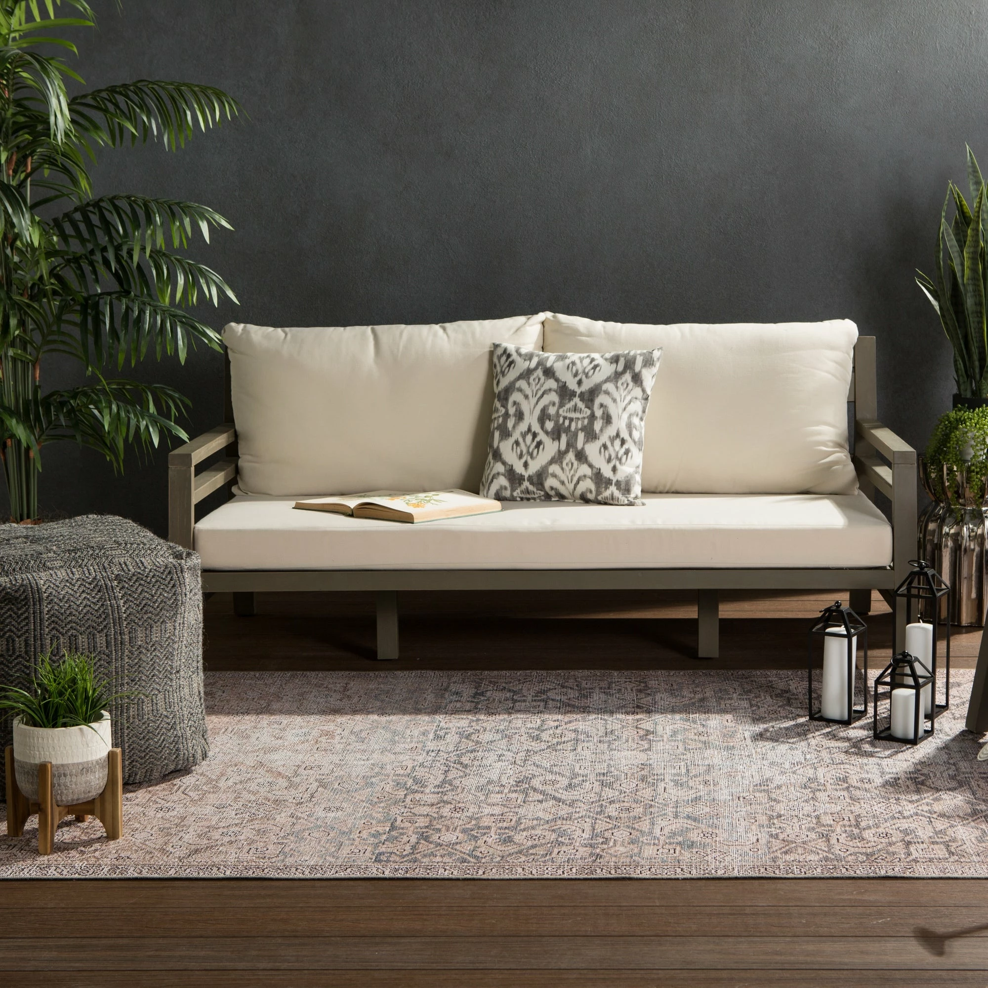 Budget ✨ Gracewood Hollow Dabydeen Indoor/Outdoor Trellis Peach And Blue Area Rug ✨ - Image 4