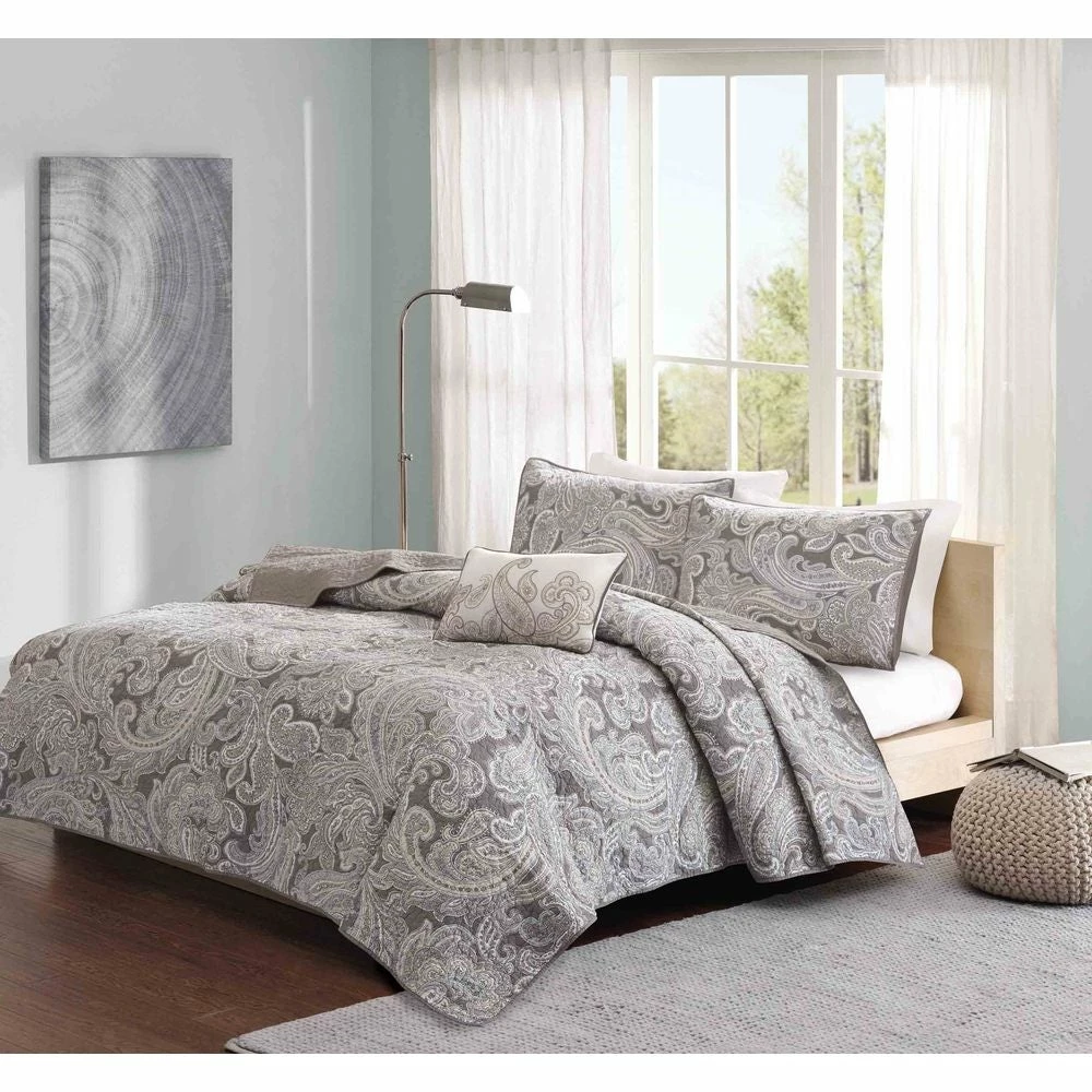 Cheapest 😍 Gracewood Hollow Rio 4-piece Cotton Coverlet Set Blue 🥰 4 Cheapest 😍 Gracewood Hollow Rio 4-piece Cotton Coverlet Set Blue 🥰 - Image 2
