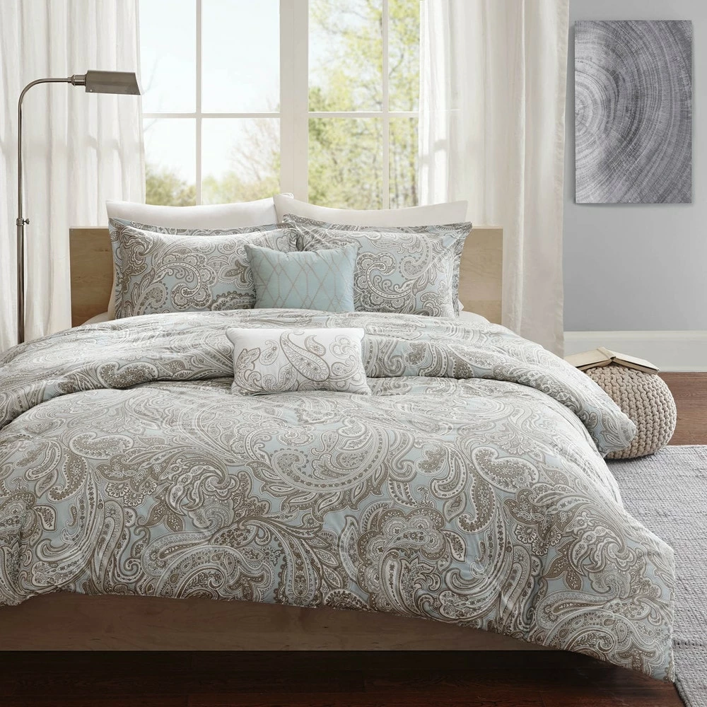 Best deal ๐ Gracewood Hollow Rio 5-piece Cotton Duvet Cover Set Blue ๐ 9 Best deal ๐ Gracewood Hollow Rio 5-piece Cotton Duvet Cover Set Blue ๐ - Image 7