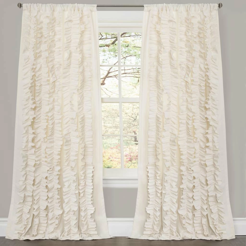 Best deal 😍 Gracewood Hollow Quist Ruffled Single Curtain Panel - 54 X 84 - 54 X 84 Ivory 🥰 11 Best deal 😍 Gracewood Hollow Quist Ruffled Single Curtain Panel - 54 X 84 - 54 X 84 Ivory 🥰 - Image 9
