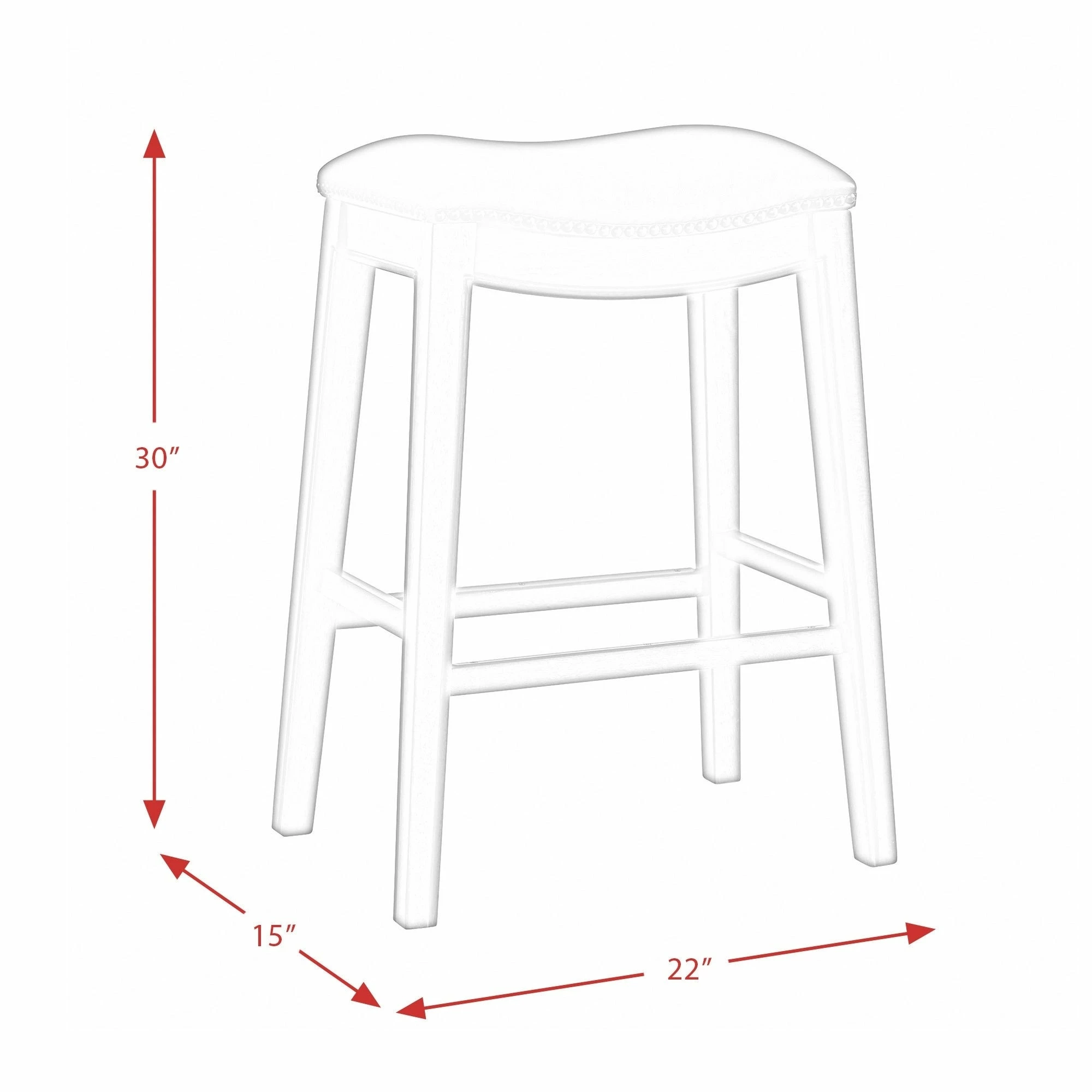 Hot Sale 😉 Gracewood Hollow Parpetsi 30-inch Rubberwood Backless Bar Stool With Upholstered Seat Blue 🎁 13 Hot Sale 😉 Gracewood Hollow Parpetsi 30-inch Rubberwood Backless Bar Stool With Upholstered Seat Blue 🎁 - Image 11