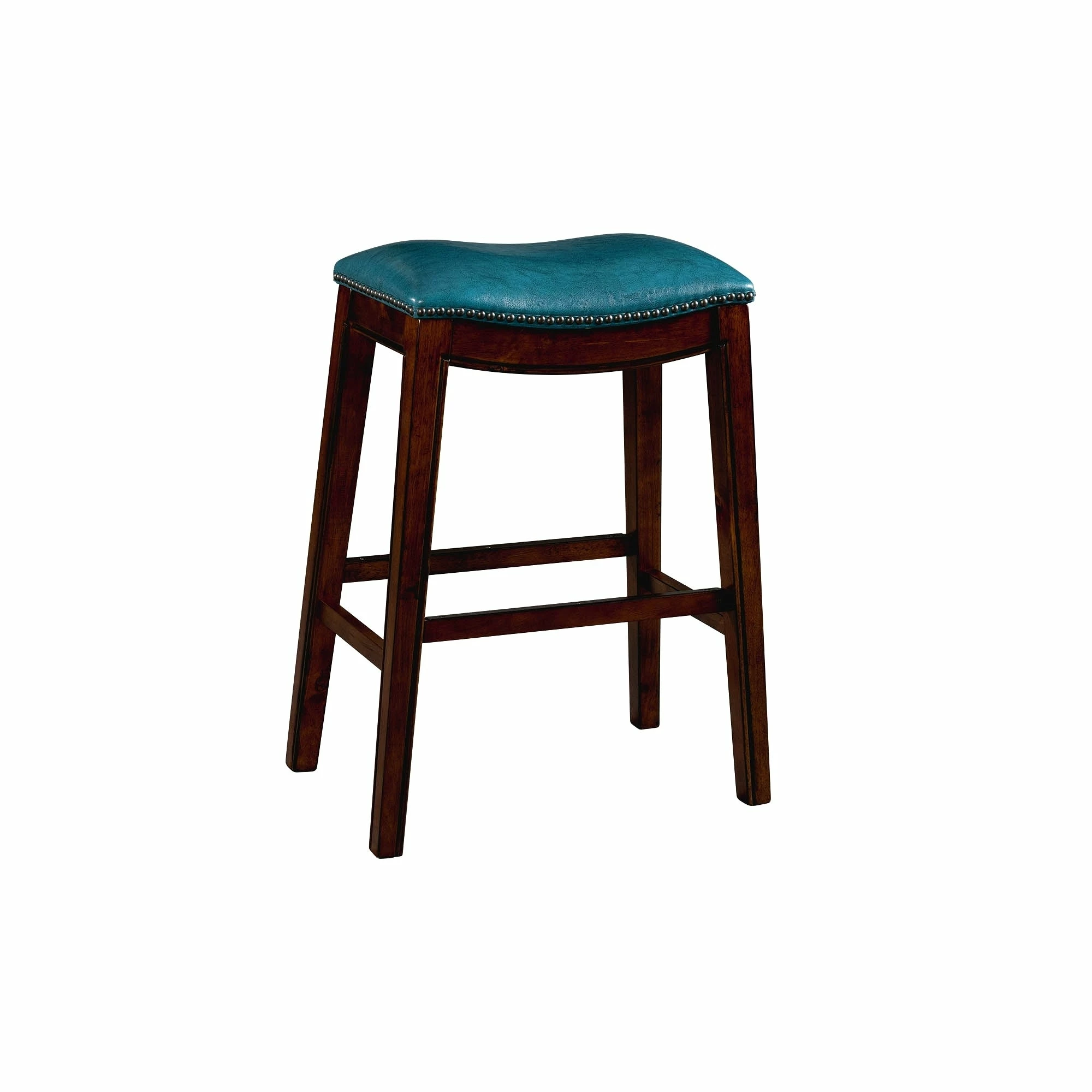 Hot Sale 😉 Gracewood Hollow Parpetsi 30-inch Rubberwood Backless Bar Stool With Upholstered Seat Blue 🎁 3 Hot Sale 😉 Gracewood Hollow Parpetsi 30-inch Rubberwood Backless Bar Stool With Upholstered Seat Blue 🎁
