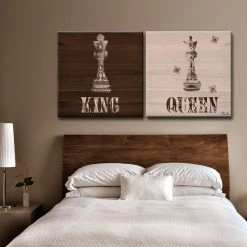 Wholesale 🛒 Gracewood Hollow 'Her King His Queen' By Olivia Rose 2-piece Canvas Art Set 🛒