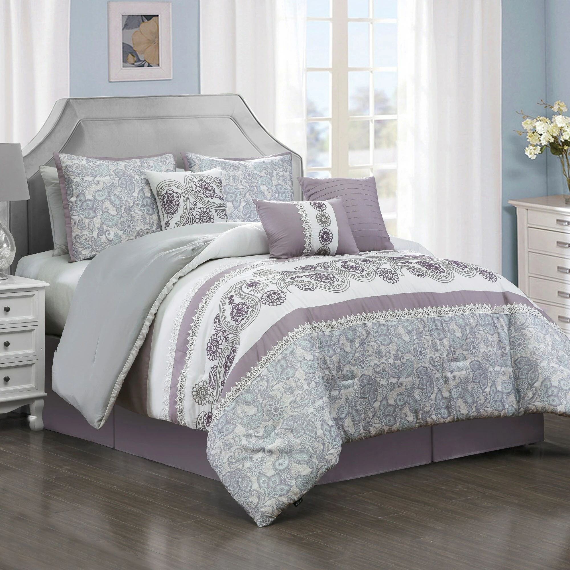 New ๐ฏ Gracewood Hollow Hosokawa 7-piece Comforter Set ๐ 3 New ๐ฏ Gracewood Hollow Hosokawa 7-piece Comforter Set ๐