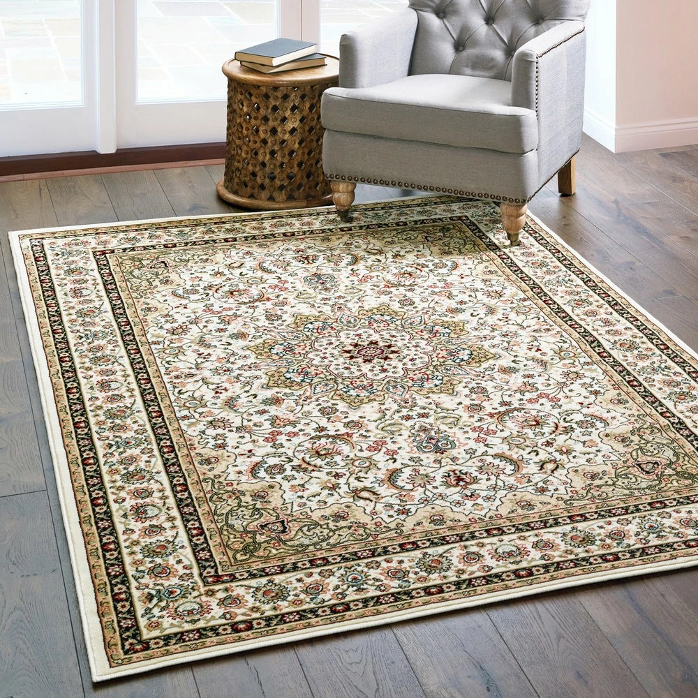 Hot Sale ๐ Gracewood Hollow Stora Red/Ivory Classic Medallion Area Rug ๐ - Image 9