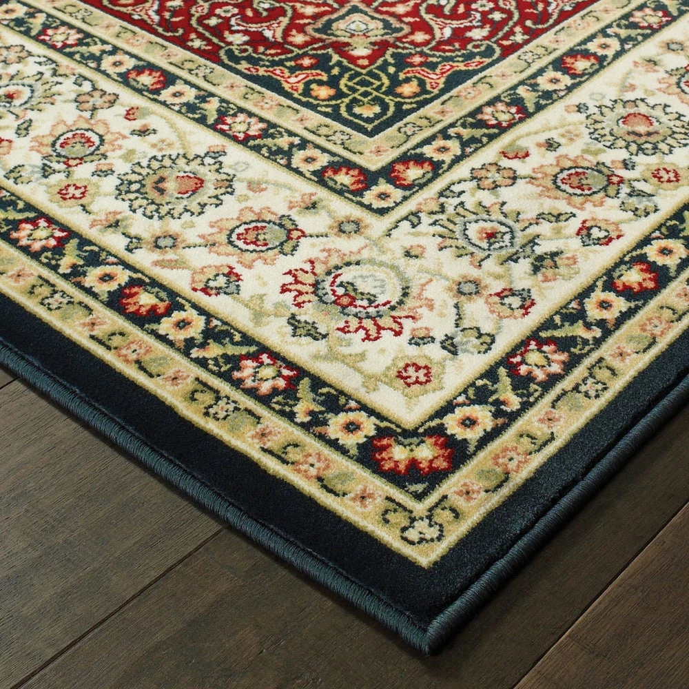 Hot Sale ๐ Gracewood Hollow Stora Red/Ivory Classic Medallion Area Rug ๐ - Image 12