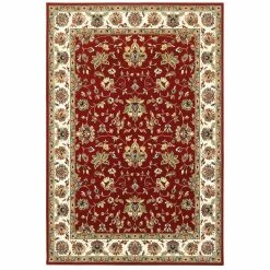 Hot Sale ✔️ Gracewood Hollow Claude Area Rug Red/cream 😀