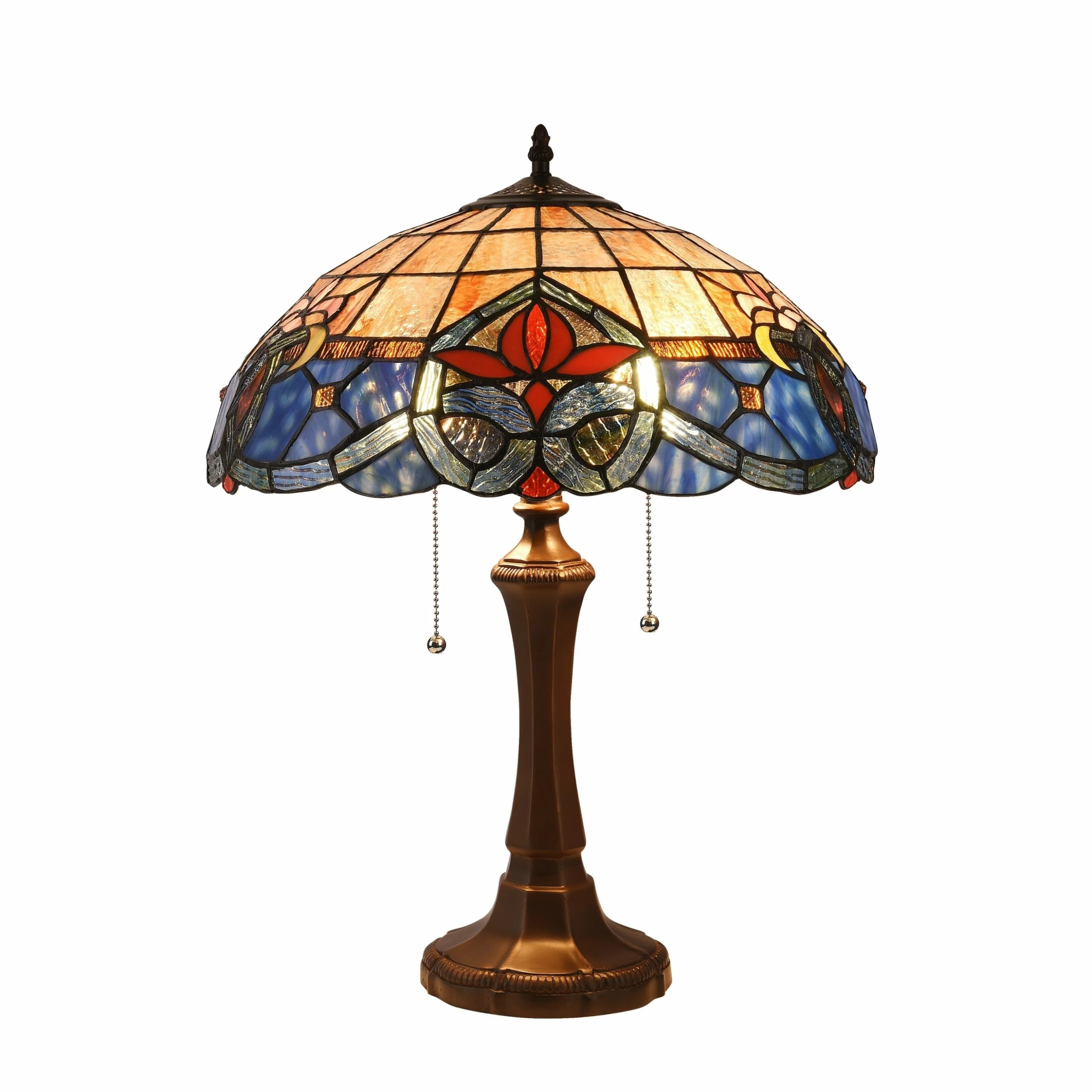 Budget β Gracewood Hollow Kalonji 2-light Dark Bronze Table Lamp With Multicolored Stained Glass Dome Shade π 3 Budget β Gracewood Hollow Kalonji 2-light Dark Bronze Table Lamp With Multicolored Stained Glass Dome Shade π