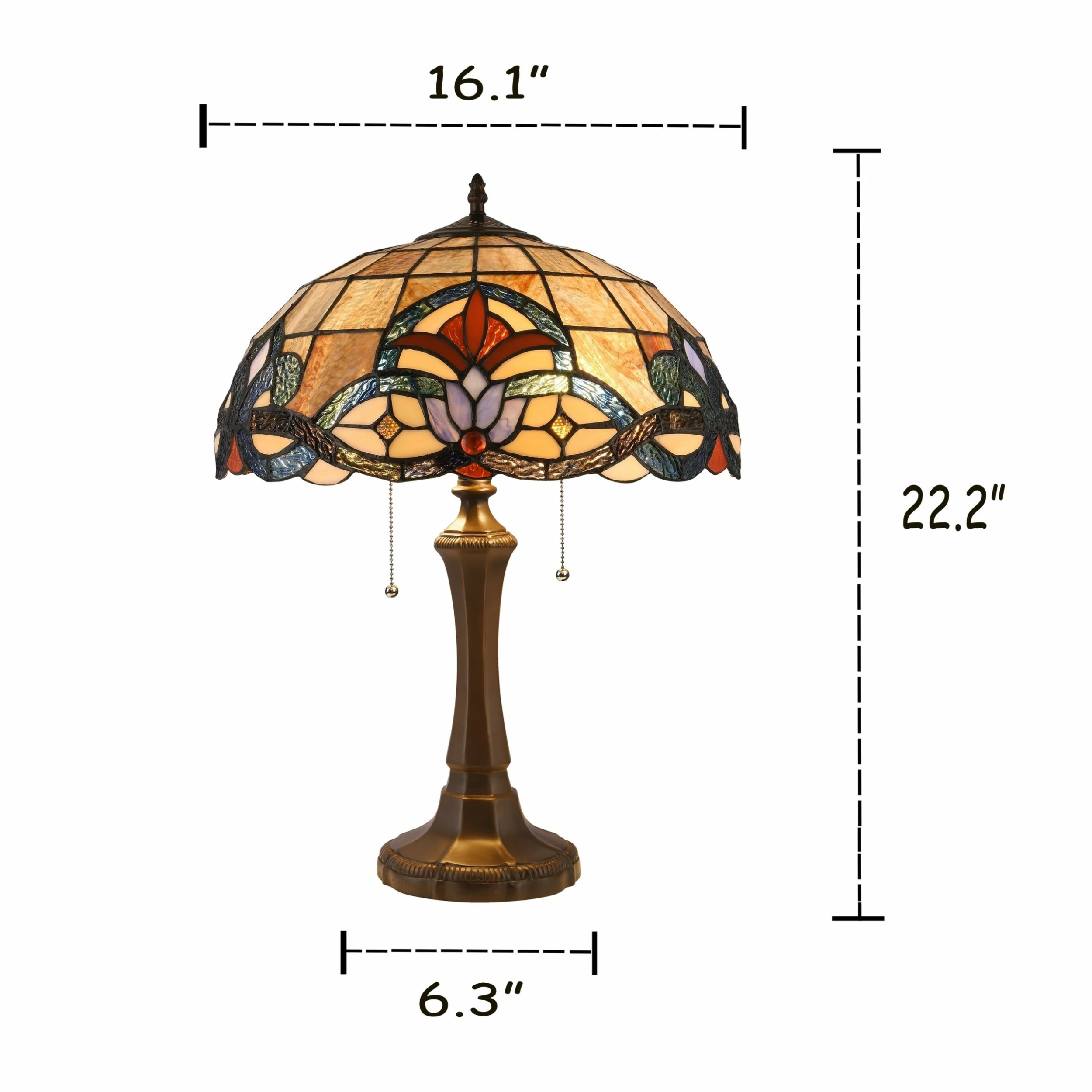 Cheap ๐ Gracewood Hollow Bosekilolo 2-light Antique Dark Bronze Table Lamp With Stained Glass Dome Shade ๐ฅฐ 8 Cheap ๐ Gracewood Hollow Bosekilolo 2-light Antique Dark Bronze Table Lamp With Stained Glass Dome Shade ๐ฅฐ - Image 6