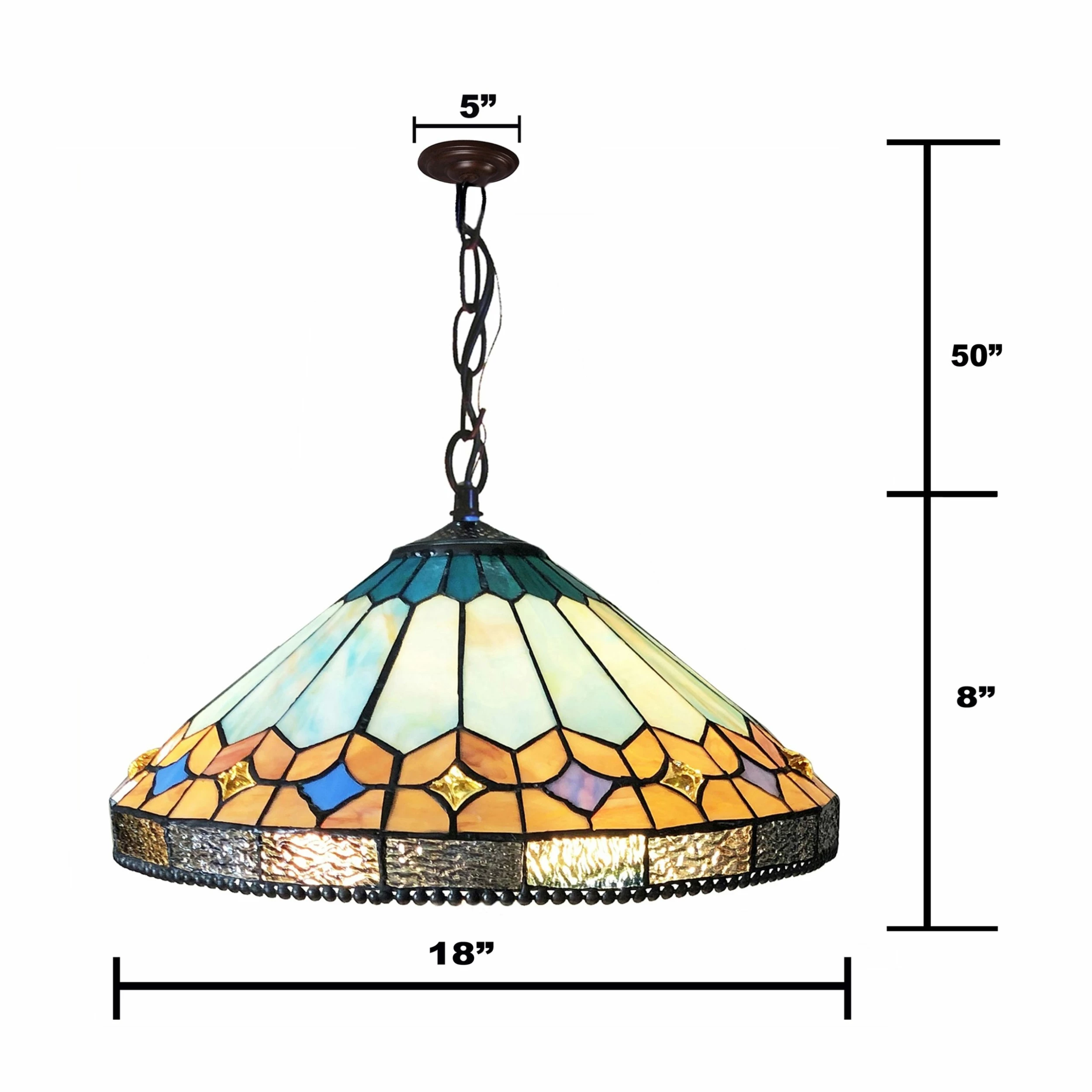 Best reviews of 🎁 Gracewood Hollow Chennault Tiffany-style Geometric 2-light Antique Bronze Pendant With 1 Hang Chain 👍 6 Best reviews of 🎁 Gracewood Hollow Chennault Tiffany-style Geometric 2-light Antique Bronze Pendant With 1 Hang Chain 👍 - Image 4