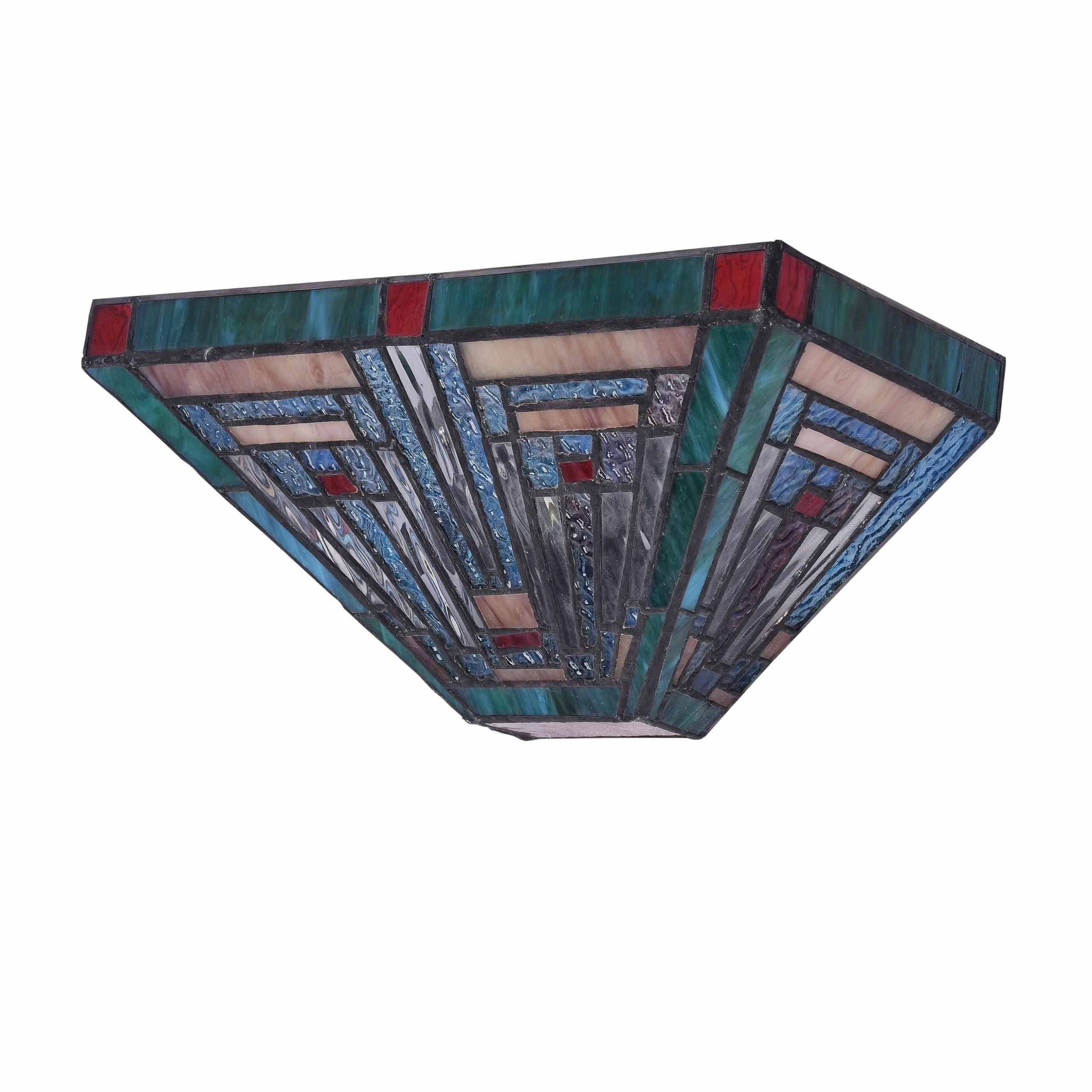 Discount ๐ Gracewood Hollow Kamatenda 1-light Mission-style Stained Glass Wall Sconce โค๏ธ - Image 2