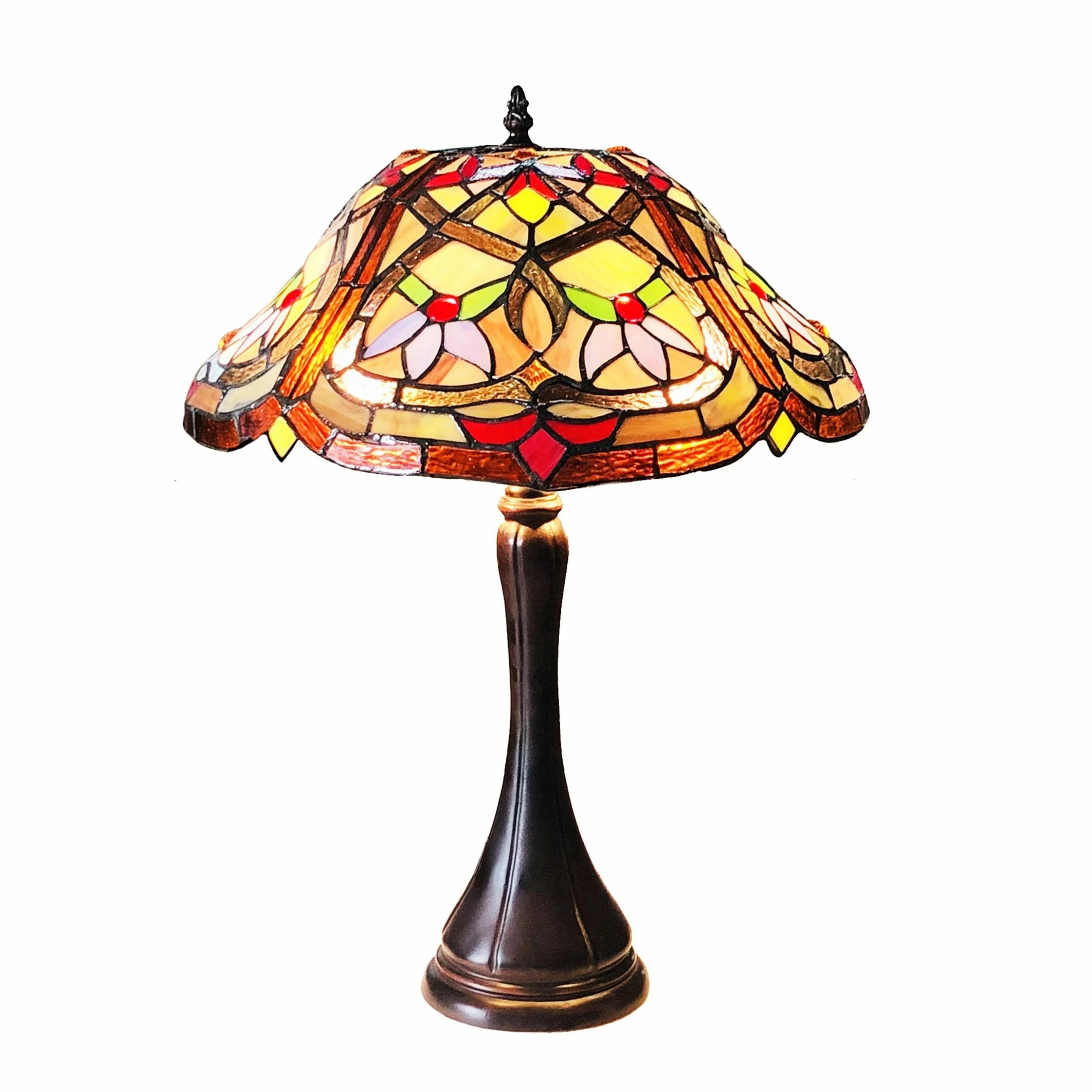 Brand new ๐ Gracewood Hollow Choi Tiffany-style 2-light Antique Bronze Table Lamp ๐ 4 Brand new ๐ Gracewood Hollow Choi Tiffany-style 2-light Antique Bronze Table Lamp ๐ - Image 2