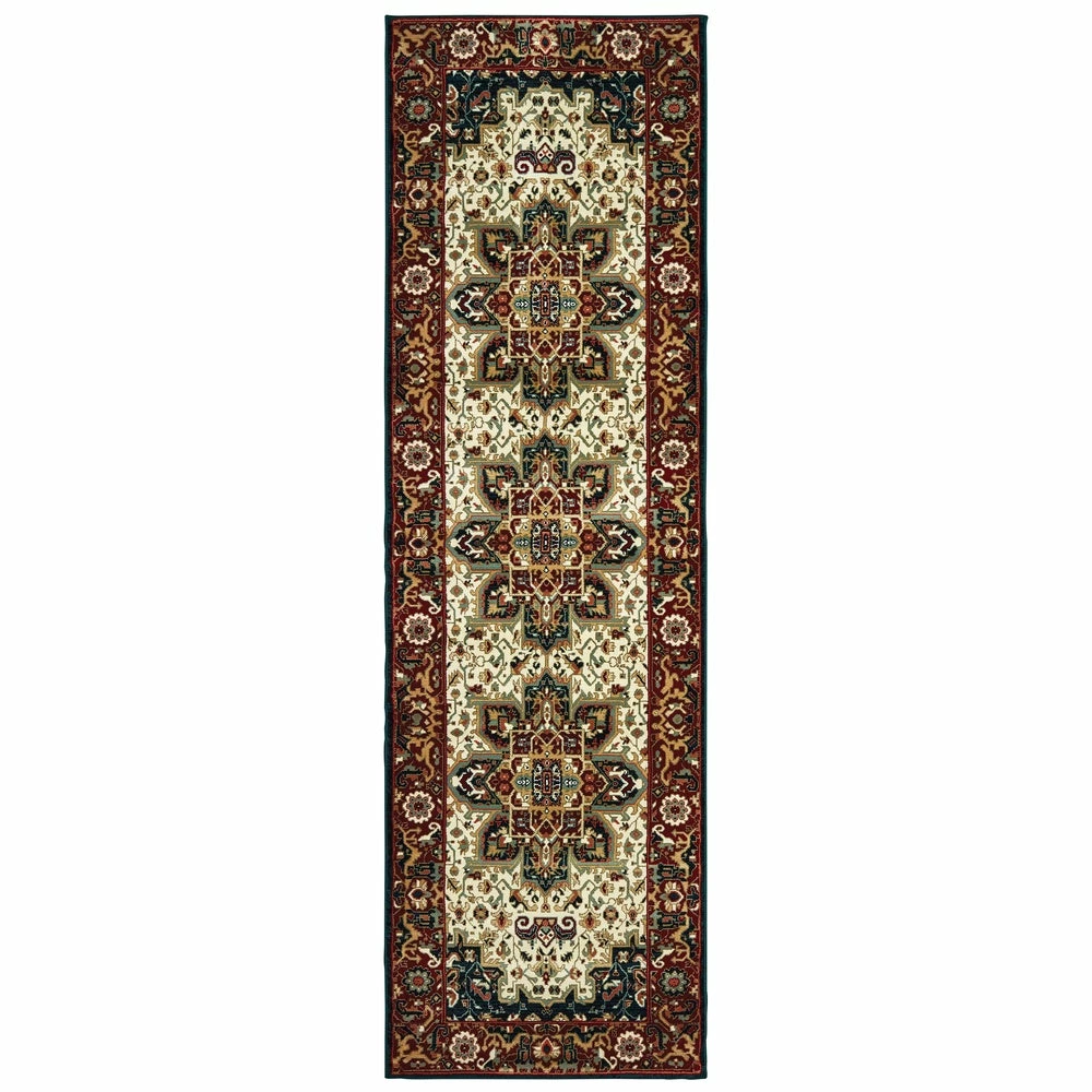 Hot Sale 🎁 Gracewood Hollow Adair Medallion Area Rug Red/cream ❤️ 7 Hot Sale 🎁 Gracewood Hollow Adair Medallion Area Rug Red/cream ❤️ - Image 5