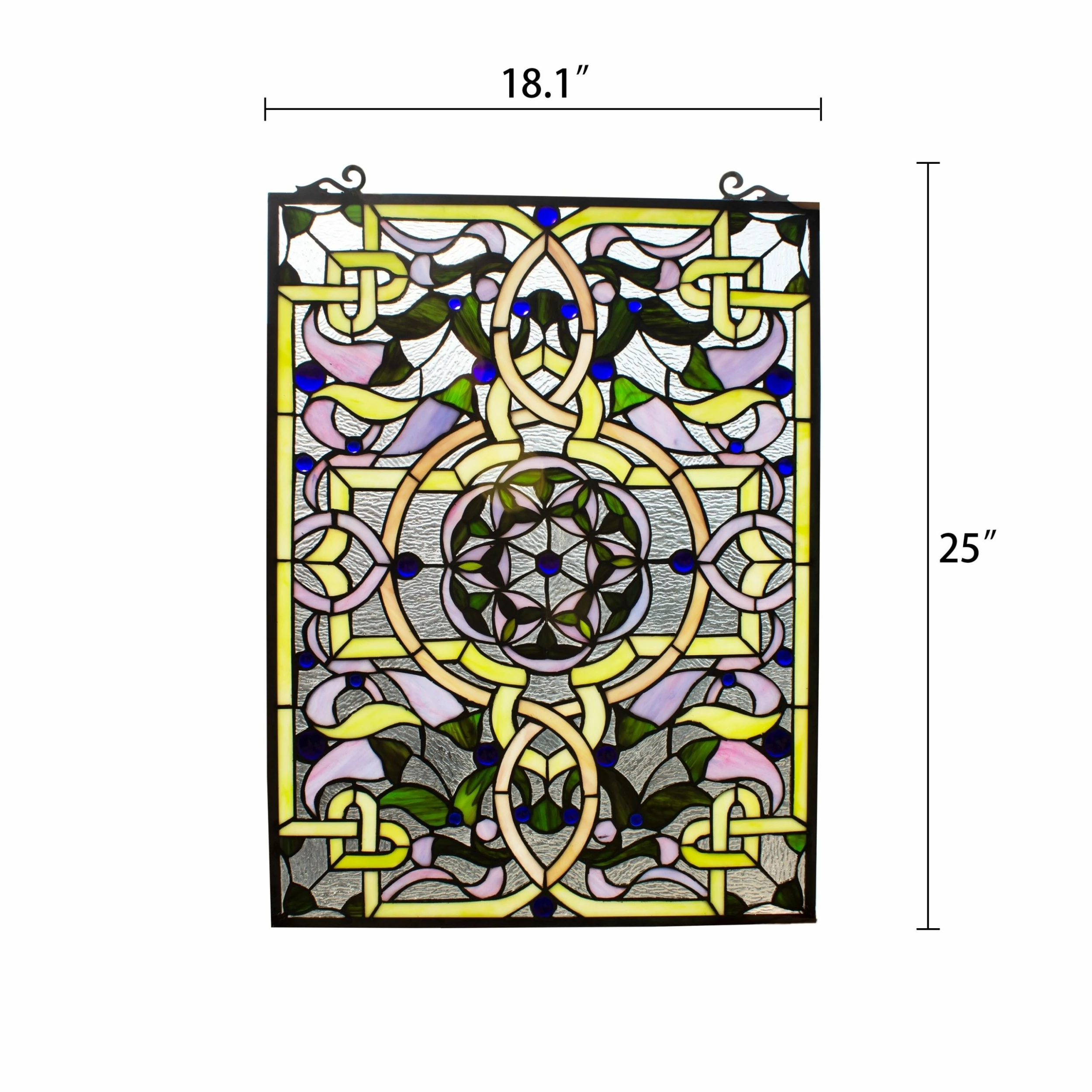 New โจ Gracewood Hollow Landu Victorian-style Stained Glass Window Panel Suncatcher ๐ 5 New โจ Gracewood Hollow Landu Victorian-style Stained Glass Window Panel Suncatcher ๐ - Image 3
