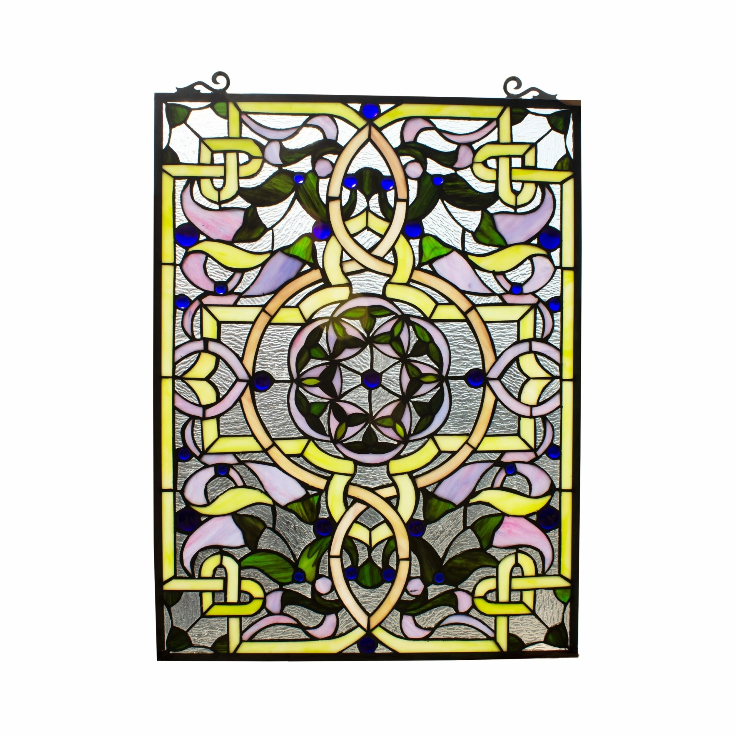 New โจ Gracewood Hollow Landu Victorian-style Stained Glass Window Panel Suncatcher ๐ 3 New โจ Gracewood Hollow Landu Victorian-style Stained Glass Window Panel Suncatcher ๐