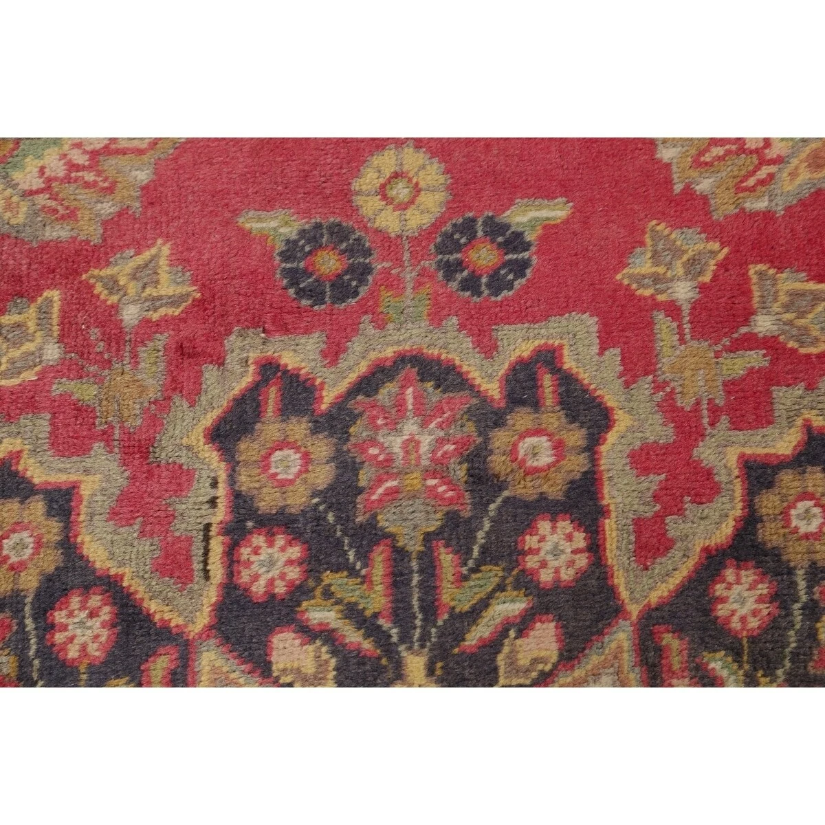 Discount ⌛ Gracewood Hollow Mwashinga Handmade Distressed Medallion Persian Area Rug - 10'3" X 6'8" ⌛ 11 Discount ⌛ Gracewood Hollow Mwashinga Handmade Distressed Medallion Persian Area Rug - 10'3" X 6'8" ⌛ - Image 9